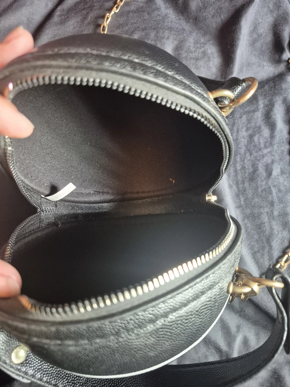 Black Mini-Basketball Crossbody Bag